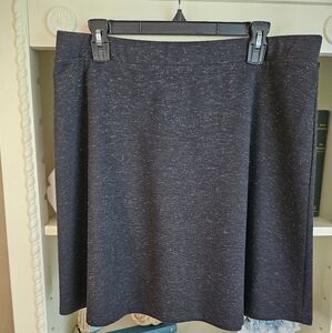 LOFT Blue Knee-Length A-Line Skirt for Work, With Slight Sparkle